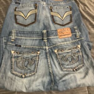 Chic Boot Cut Jeans - Light Blue